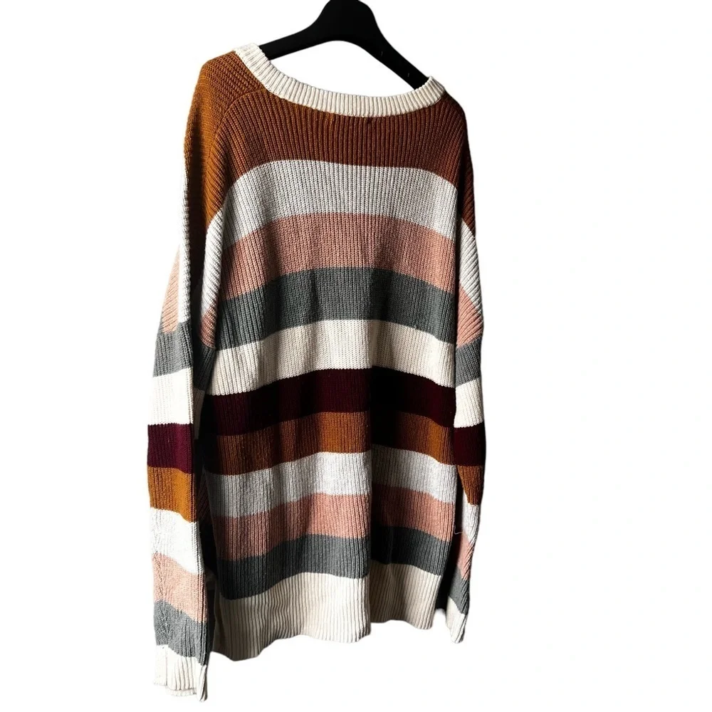 Madewell Thompson Rainbow Stripe Pullover Sweater